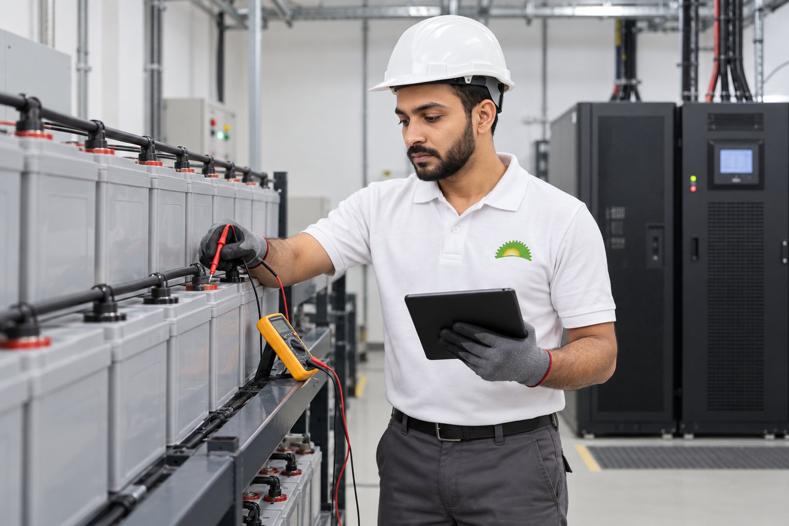Battery bank supplied and installed by Tajalli Tech