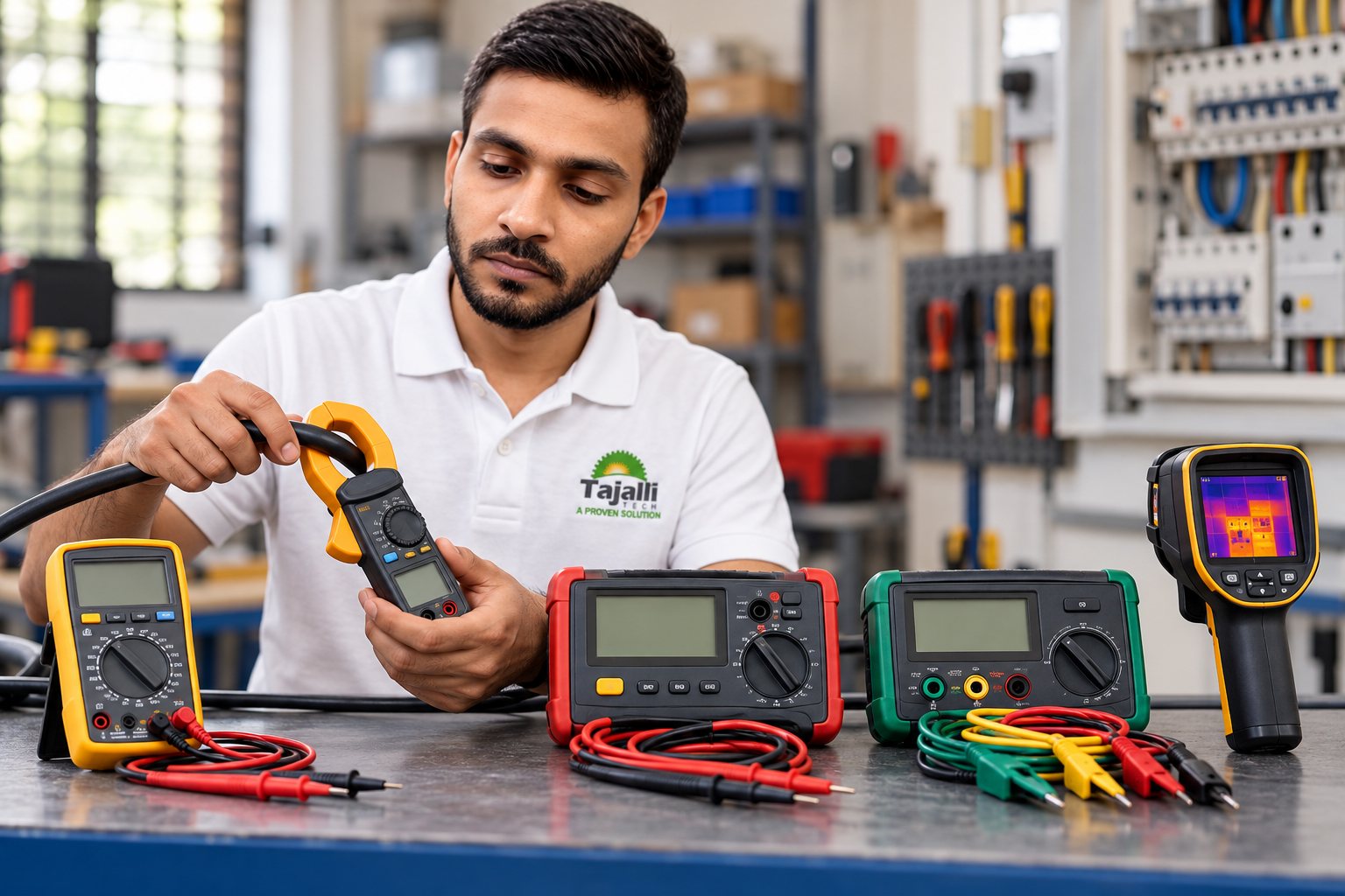 Electrical test and measuring instruments supplied by Tajalli Tech