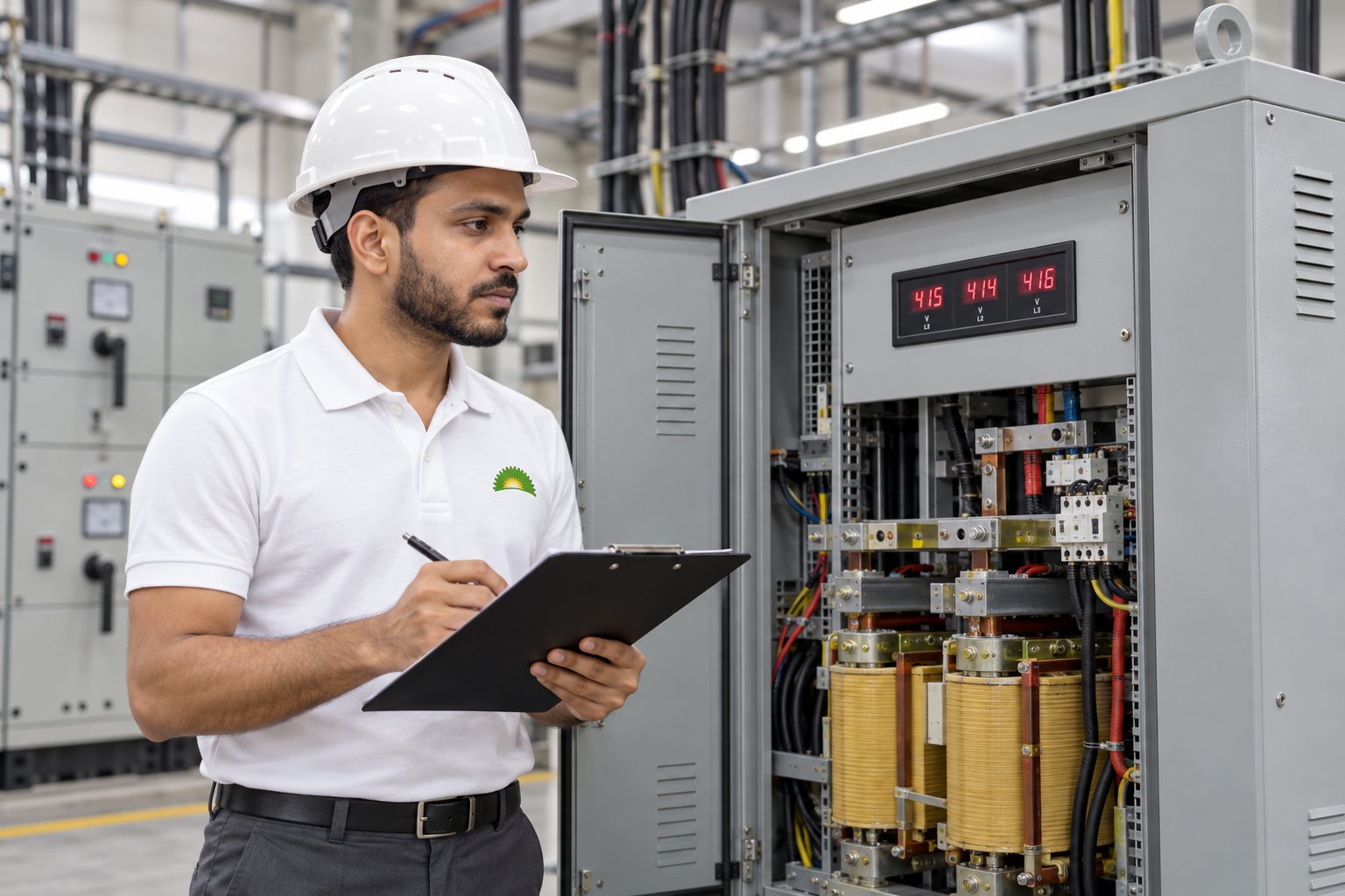 Servo voltage stabilizer installed by Tajalli Tech
